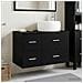 Set di mobili per il bagno 2 pz Rovere Nero - Foto miniatura 8
