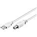 ICOC U-AB-018-U2W - Cavo USB 2.0 A / B 1,8 m Bianco - Foto miniatura 1