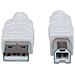 ICOC U-AB-018-U2W - Cavo USB 2.0 A / B 1,8 m Bianco - Foto miniatura 5