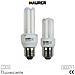 Lampadina fluorescente 3 tubi T2 luce fredda 4000K E14 W14 V230 - Foto miniatura 2