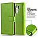Custodia Compatibile Con Lg G3 In Verde Erbe - Coperchio Protettiva Con Chiusura Magnetica, Funzione Stand E Tasca Per Le Carte - Foto miniatura 5