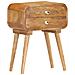 Comodino 40x30x58 Cm In Legno Massello Di Mango - Foto miniatura 1