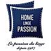 Home Page Passion - Set Di Federated 2 63 X 63 Centimetri Volante Piatto Chiamata Fili 57, Cotone Nero, 63 X 63 X 0,1 Centimetri - Foto miniatura 2