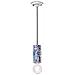 Lampada A Sospensione Decò C2501-mib Colore Blu Ming - Foto miniatura 1