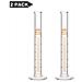 2-pack Vetro Borosilicato 10ml Alto Spessore Cilindro Graduato Cilindro - 10ml - Foto miniatura 2