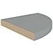 Scaffali Angolari A Parete 2 Pz Grigi 35x35x3,8 Cm Mdf - Foto miniatura 5