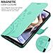 Cadorabo Custodia Compatibile Con Motorola Moto G31 / G41 In Turchese Fiore - Coperchio Protettivo In Design Floreale Con Chiusura Magnetica, Funzione Stand E Slot Per Carte - Foto miniatura 4