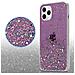Custodia Compatibile Con Apple Iphone 11 In Viola Con Glitter - Coperchio Protettivo In Silicone Tpu Flessibile Con Glitter Scintillanti - Foto miniatura 5