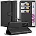Custodia Compatibile Con Huawei P40 Pro In Nero Carbone - Coperchio Protettiva Con Chiusura Magnetica, Funzione Stand E Tasca Per Le Carte - Foto miniatura 1