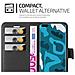 Custodia Compatibile Con Huawei P40 Pro In Nero Carbone - Coperchio Protettiva Con Chiusura Magnetica, Funzione Stand E Tasca Per Le Carte - Foto miniatura 4