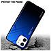 Custodia Compatibile Con Apple Iphone 12 Mini In Blu - Nero - Coperchio Protettivo Bicolore In Vetro Temperato E Silicone Tpu - Foto miniatura 4