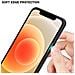 Custodia Compatibile Con Apple Iphone 12 Mini In Blu - Nero - Coperchio Protettivo Bicolore In Vetro Temperato E Silicone Tpu - Foto miniatura 5