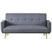 Berlin Divano-letto Scandinavo 3 Posti Grigio - Foto miniatura 1