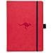 Dingbats* Wildlife Taccuino A5 - Red Kangaroo Puntinato - Diario A Carta D'avorio 100g /m² - Quaderno Di Schizzi A Copertura Rigida, Compartimento Interno, Chiusura Elastica E Segnalibri - Foto miniatura 1
