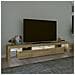 Mobile Porta Tv Con Luci Led Rovere Sonoma - Foto miniatura 3