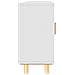 Credenza Bianca 105x30x60cm Legno Massello Pino Rattan Naturale - Foto miniatura 10