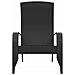 Sedia Adirondack da Giardino Nera in Polyrattan - Foto miniatura 3