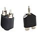 To-ad-101 + Ad-104 2x Adattatori Audio Jack 3,5mm To 2x Rca Black - Foto miniatura 2