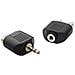 To-ad-101 + Ad-104 2x Adattatori Audio Jack 3,5mm To 2x Rca Black - Foto miniatura 1