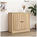 Credenza Rovere Sonoma 70x35,5x67,5 Cm In Legno Multistrato - Foto miniatura 1