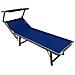 Lettino Alluminio Con Parasole Blu - Foto miniatura 1
