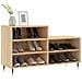 Scarpiera Rovere Sonoma 102x36x60 Cm In Legno Multistrato - Foto miniatura 2