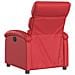 Poltrona Reclinabile Rossa In Similpelle - Foto miniatura 4