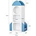 Sobuy Libreria Scaffale Per Bambini 61x32x120cm Kmb87-w - Foto miniatura 6