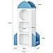 Sobuy Libreria Scaffale Per Bambini 61x32x120cm Kmb87-w - Foto miniatura 2