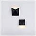 Lampada Da Parete Moderna Per Esterno Metallo Nero Luce Led 6w Ip54 3000k - Foto miniatura 2