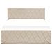 Letto Contenitore Velluto Rochefort 140 X 200 Cm Beige - Foto miniatura 4