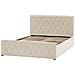 Letto Contenitore Velluto Rochefort 140 X 200 Cm Beige - Foto miniatura 7