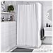 Tenda Paraschizzi Per Doccia Tinta Unita 120x200cm - White - Foto miniatura 1