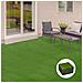 Piastrelle Da Giardino Con Erba Sintetica 30x30cm 10 Pezzi, Prato Artificiale Densità 6500, Verde - Foto miniatura 3