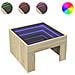 Tavolino Da Salotto Con Led Infinity Rovere Sonoma 50x50x30 Cm - Foto miniatura 2