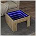 Tavolino Da Salotto Con Led Infinity Rovere Sonoma 50x50x30 Cm - Foto miniatura 1