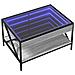 Tavolino Da Salotto Con Led Infinity Grigio Sonoma 70x50x38 Cm - Foto miniatura 3