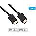 Cavo Hdmi 19 Pin 4k Full Hd Ad Alta Velocità Con Tripla Schermatura 1,5m, Nero - Foto miniatura 2