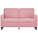 Divano A 2 Posti Rosa 120 Cm In Velluto - Foto miniatura 3