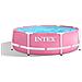 Piscina Fuori Terra - In Giro - 244x244x76 Cm - Rosa - Include Accessori Coordinati Cb70 - Foto miniatura 4
