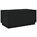 Lusso Casadino -  Tavolino Da Soggiorno Con Luci Led Nero 90x50x40 Cm - Foto miniatura 2