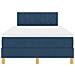 Box Spring Bed con Materasso Blu 120x200 cm Tessuto - Foto miniatura 8