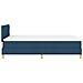 Box Spring Bed con Materasso Blu 120x200 cm Tessuto - Foto miniatura 9