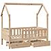 Giroletto Bambini con Cassetti 70x140 cm Legno Massello di Pino - Foto miniatura 9