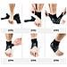 Manicotto A Compressione Con Tutore Di Supporto Ottimale Per La Caviglia - Protezione Sportiva Black L - Foto miniatura 6