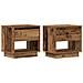 Comodino  2 pz Legno Vecchio 45x34x45 cm Legno Ingegnerizzato - Foto miniatura 1