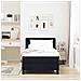 Letto box spring con materasso con materasso Nero 80 x 200 cm - Foto miniatura 5
