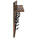 Appendiabiti a muro con lo scaffale Rovere fumo 80 x 40 x 12 cm - Foto miniatura 6