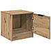 Armadietto per letto 2 pcs rovere artigianale 40 x 39 x 40 cm - Foto miniatura 5