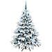 Albero di Natale artificiale con 150 LED Bianco 150 cm PE e PVC - Foto miniatura 4